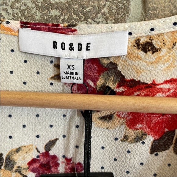 Ro & De White Floral Top - Picture 4 of 4